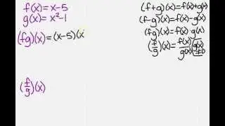 Multiplying and dividing functions