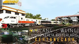 CABRIDE DINAS KERETA API KERTANEGARA NEW IMAGE KE STASIUN WLINGI || TRAINZ SIMULATOR INDONESIA