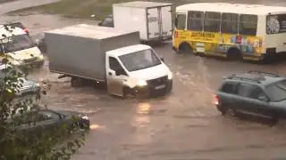 Наводнение Потоп Уфа Сипайлово 19 Августа 2013
