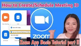How to CREATE or EDIT MEETING ID ON ZOOM APP | Gets Hobbies