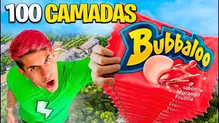 FIZ 100 CAMADAS DE CHICLETE *torre mais alta