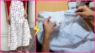 💡 Best Smart Tricks _ Skirt Cutting and Stitching ✳️ Simple and Easy Method