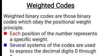 Weighted Codes