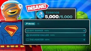 The FASTEST Essence Tricks in LEGO Fortnite Odyssey! (MAX HERO CLASSES)