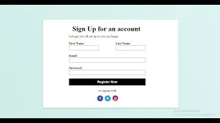 Login Form in HTML & CSS