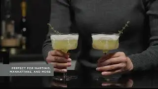 Beau Crystal Cocktail Coupes by Viski