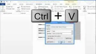 Create Table from Text, to make a Table of Tables in Microsoft Word