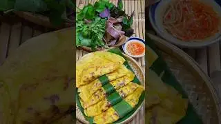 Cách pha bột bánh xèo vàng giòn #duonglamtutu