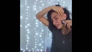Curly long hair self Headshave
