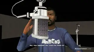 Madd Dogg performs in his recording studio scene - GTA San Andreas