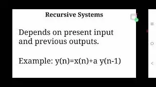 Biosignals and systems Discrete Fourier Transform and Z Transform analysis of Recursive Systems
