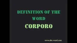 Definition of the word 