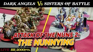 Dark Angels vs. Sisters of Battle | LIVE Warhammer 40k Battle Report 9th Edition