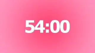 54 Minute Timer 🌺 No Music | 54 Minute Aesthetic Countdown Timer | 54 Minute With Alarm
