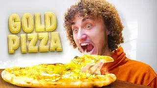 Eating GOLD Food for 24 Hours Straight!