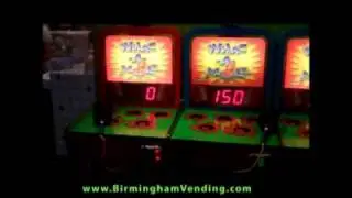 Bob's Space Racers Whac-A-Mole Arcade Redemption Game by Birmingham Vending.flv
