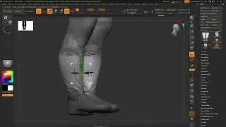 【ZBrush 2023】【memo】Create partial wrinkles through simulation ,transposecloth