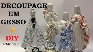 Decoupage em Gesso, como fazer? - DIY - 1ª Parte - Estúdio Brigit