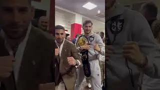 Ilia Topuria meets fellow Georgian Khvicha Kvaratskhelia