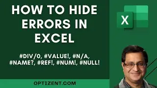 How to hide errors in Excel. Learn how to suppress or replace Excel Errors.