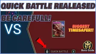 CLANBOSS QUICK BATTLE IS IN THE GAME NOW. BUT BE CAREFULL!!