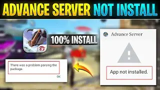 Free fire advance server installing problem | There was a parsing package | App not install problem