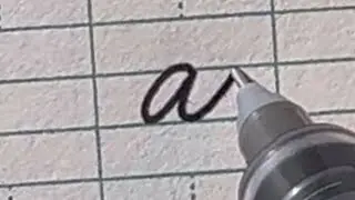 a - z English cursive