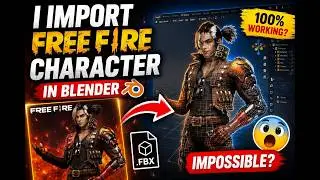 How I Import a Free Fire Character Into Blender… And It Actually Worked! 😱 | Easy Method | Tutorial