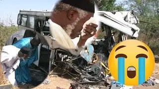 Accident m0rtel à Kaffrine: Oustaz Alioune Sall sur les lieux du dr@me...