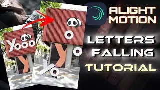 Letters Falling Effect Tutorial | Alightmotion Editing