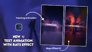 alight motion trending text animation video tutorial with zoom in/out with glowing text capcut edit