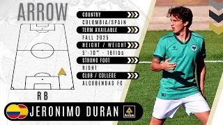 '25 ARROW - Jeronimo Duran (RB), Colombia/Spain