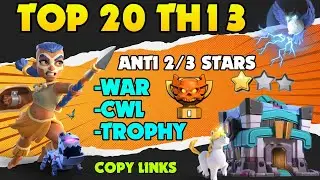 Top 20 Th13 WAR Base With LINKS | Th13  Trophy Base 2021 | Th13 War Base Link 2021 Th13 CWL Base