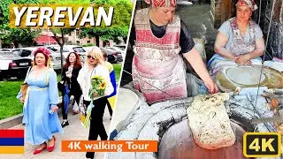 Walking Tour in Yerevan 🇦🇲 | Gum Market, Vernissage & Hidden Gems of Armenia's Capital. 🎥 in 4K 2025