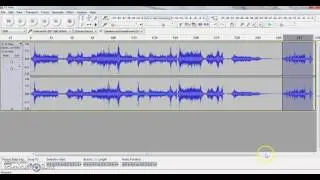Cut, copy, paste, delete in Audacity