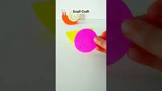 Snail paper craft for kids #shorts #youtubeshorts #shots #craft #snail #art #papercraft #paper #how