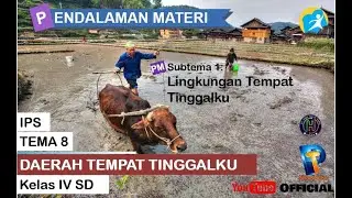 TEMATIK KELAS IV || MATERI IPS DAERAH TEMPAT TINGGAL KU || SUBTEMA 1, 2 DAN 3 || PAPAN TULIS