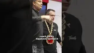 Raptors coach Darko Rajakovic ran a special play to honor Warriors assistant Dejan Milojevic 🙏