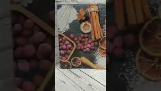 Доска разделочная стеклянная Новогодняя 🎄