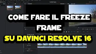 Come fare il freeze frame su DaVinci Resolve 16