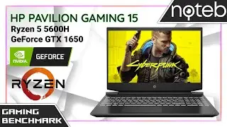 HP Pavilion Gaming 15-ec2 - Cyberpunk 2077 Gameplay Benchmark (Ryzen 5 5600H, GTX 1650)
