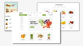 Responsive Ecommerce Vegetable & Fruits website  design template | Html css javascript
