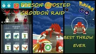 5 Person Boosted Groudon Raid