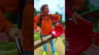 👍🏻 Cu TATI este mai distractiv 🤩 Who is more fun in the amusement park 🎠 