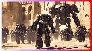 8,000,000 MORDOR & CHAOS ARMY ATTACKS SPACE MARINES WALL DEFENCE - WARHAMMER 40K