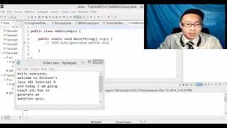 Dickson's Java101 Tutorial 9 - Addition Quiz