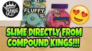 FLUFFY & POWDER SLIME FROM COMPOUND KINGS THE MAKERS OF BOBBLE BITZ, FLUFFY, NEON AND GLITZY SLIME