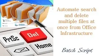 Best Practices! How to delete multiple files in windows PCs from all network systems | Hindi