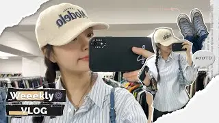 (SUB) Weeekly VLOG (짠이의 봄&가을 룩 OOTDㅣ멤버들과 망원동 나들이ㅣ환연 정식🍱)