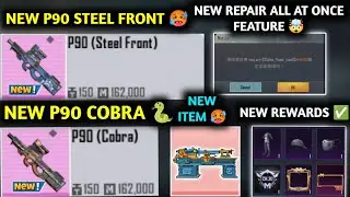 METRO ROYALE CHAPTER 20 :- NEW P90 STEEL FRONT 🔫 NEW P90 COBRA 🐍 NEW REPAIR FEATURE 🤯  METRO ROYALE
